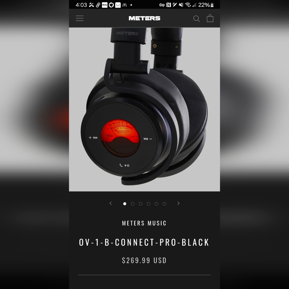 Meters headphones